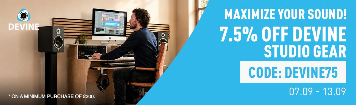 15% off Devine studio gear